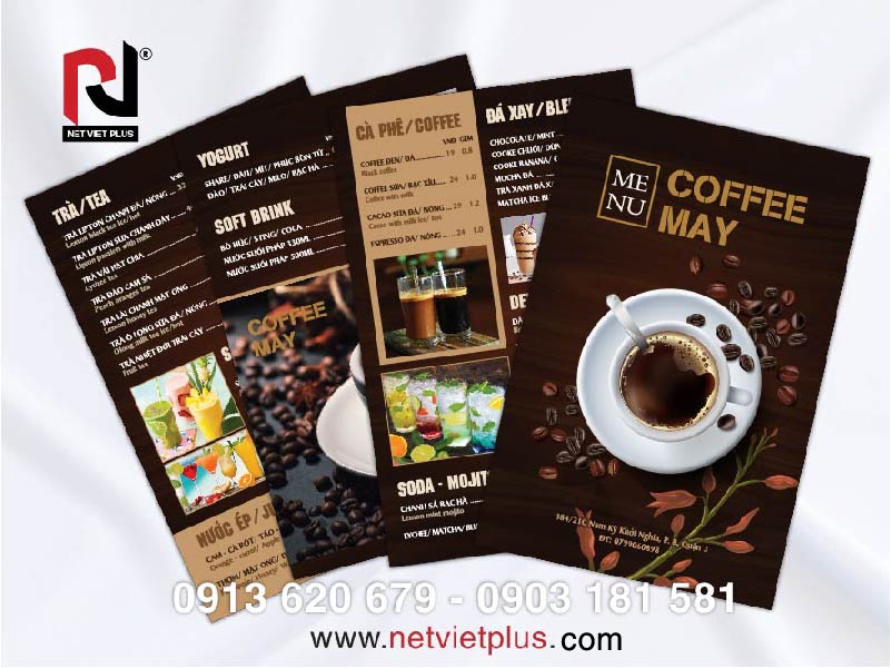 Những lưu ý khi thiết kế menu cafe cho quán