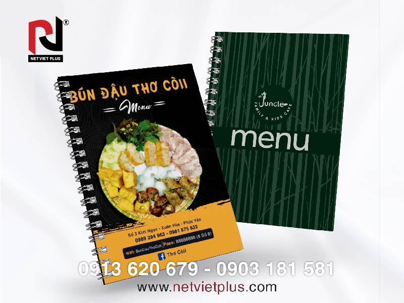 Net Viet Plus là đơn vị in ấn menu uy tín