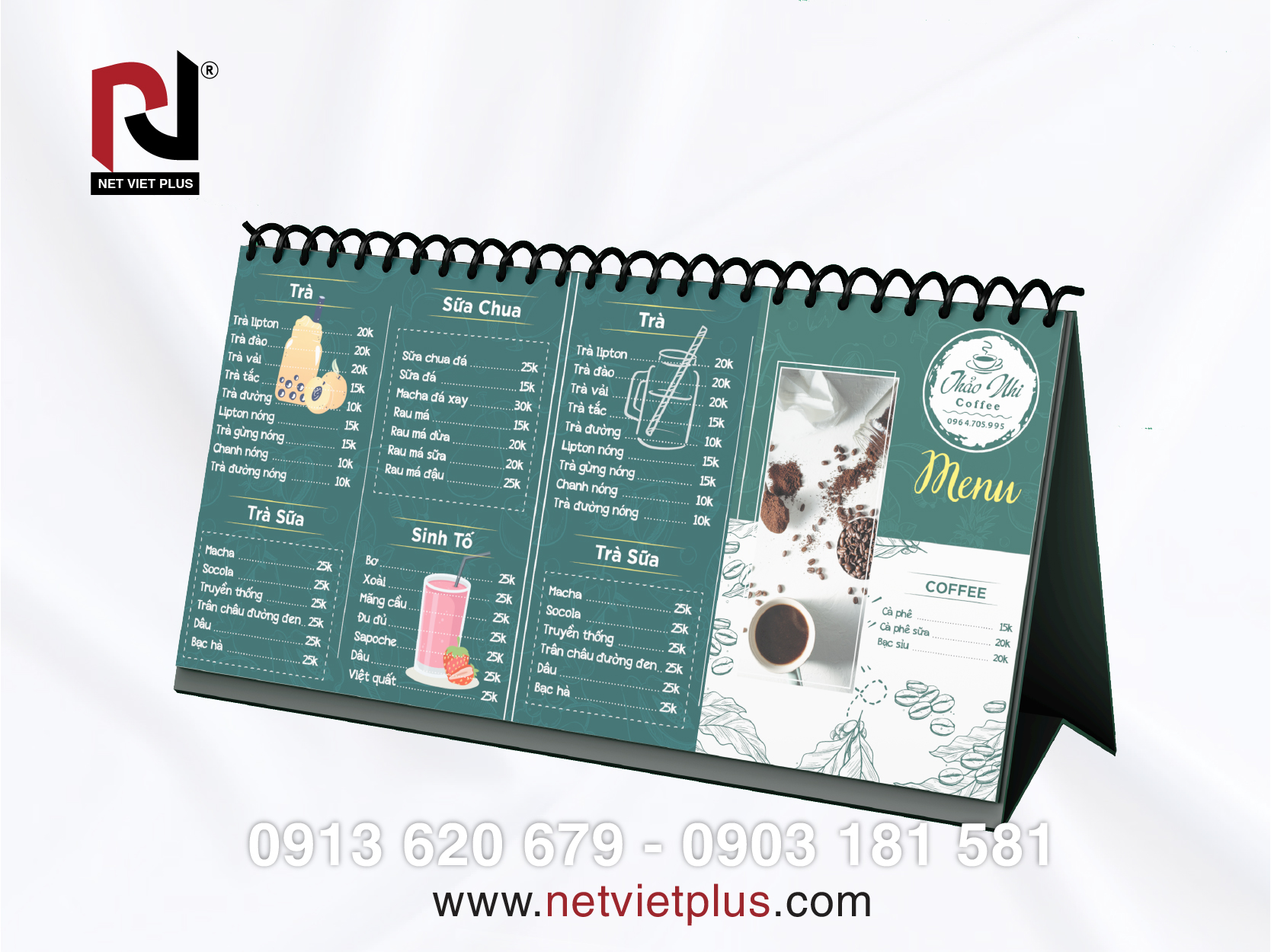 In menu cafe đẹp là một trong những cách thu hút khách hàng hiệu quả