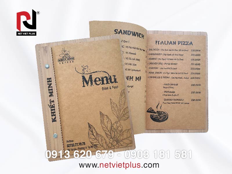 in menu giay kraft 03