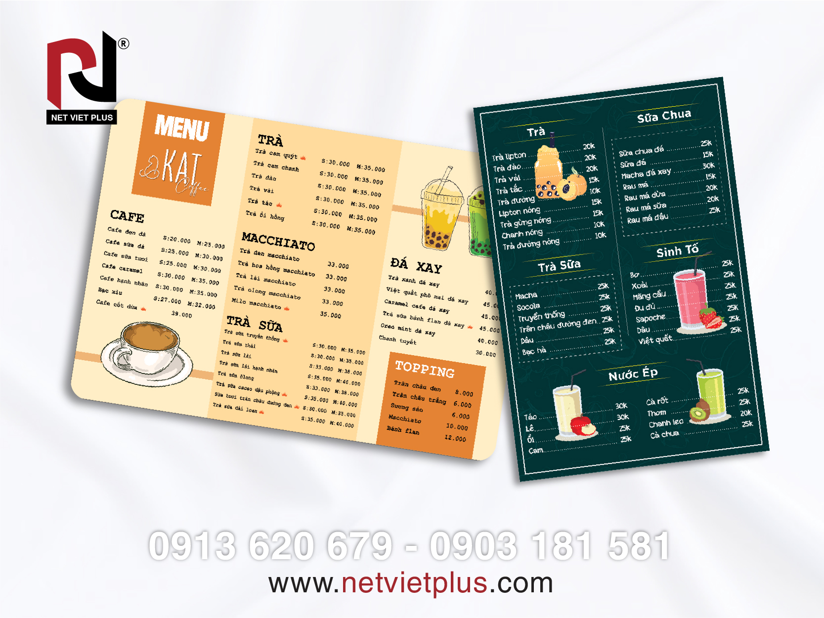 In menu nhựa khi bạn muốn tạo ấn tượng với khách hàng