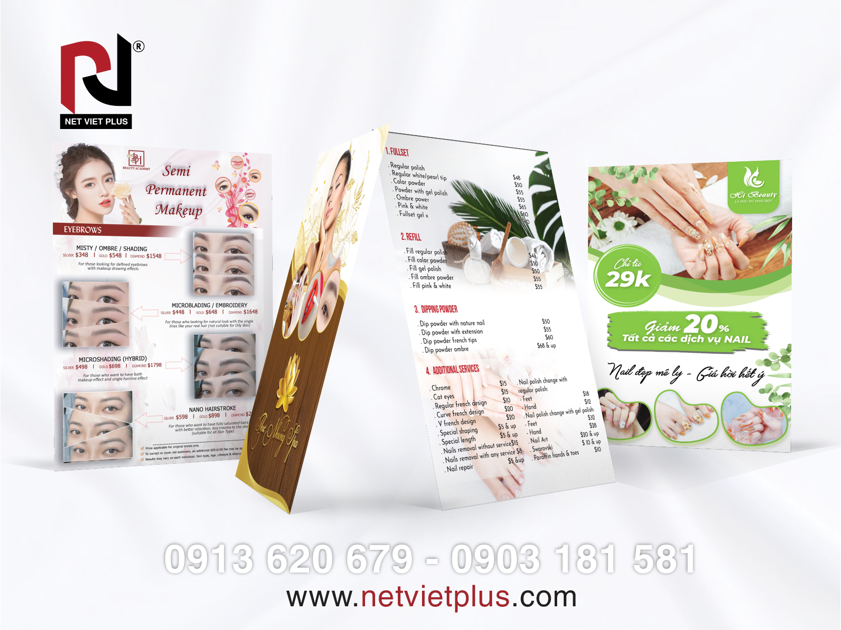 Những điều cần lưu ý khi in menu spa