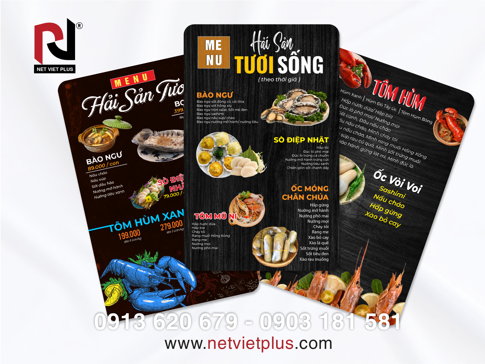 Menu nhà hàng tinh tế