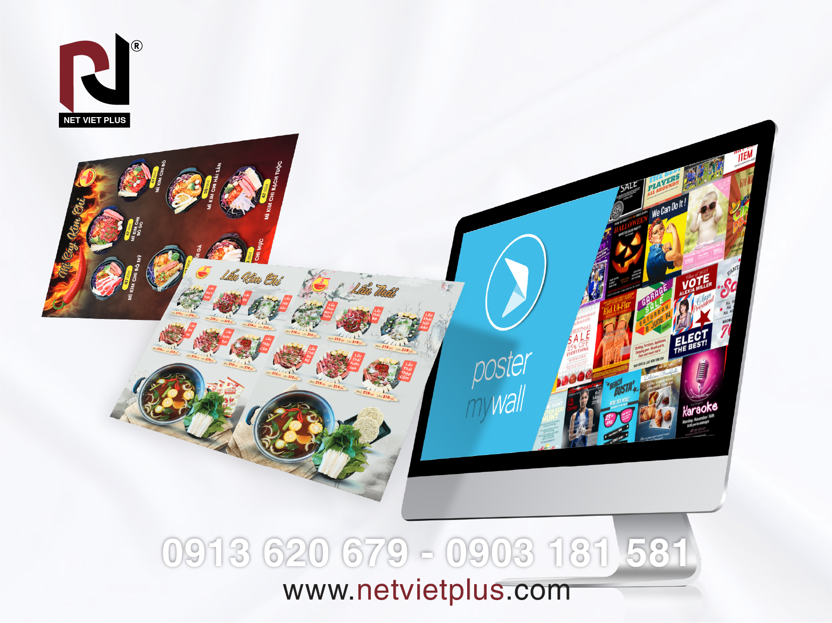 Postermywall thiết kế nền làm menu