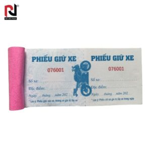 Thiết kế phiếu giữ xe