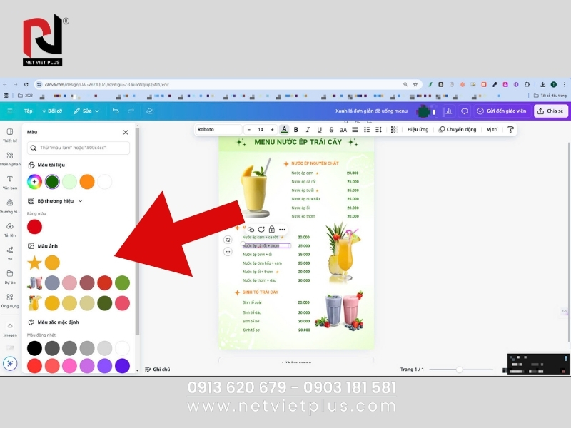 www.thietkemenu.net huong dan thiet ke menu voi canva 4