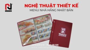 Nghệ thuật thiết kế menu nhà hàng nhật