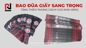 Mẫu bao đũa giấy sang trọng