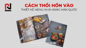 Cách thổi hồn vào thiết kế menu nhà hàng hàn quốc