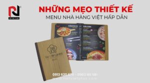 Những mẹo thiết kế menu nhà hàng việt hấp dẫn