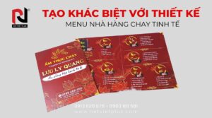 Thiết kế menu nhà hàng chay