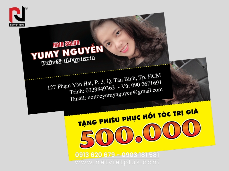 Mẫu thiết kế voucher ngành tóc