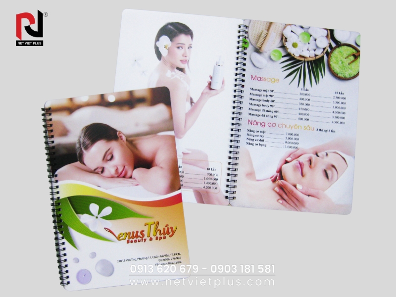 Mẫu Menu Spa đẹp, ấn tượng, dễ dàng tùy chỉnh.