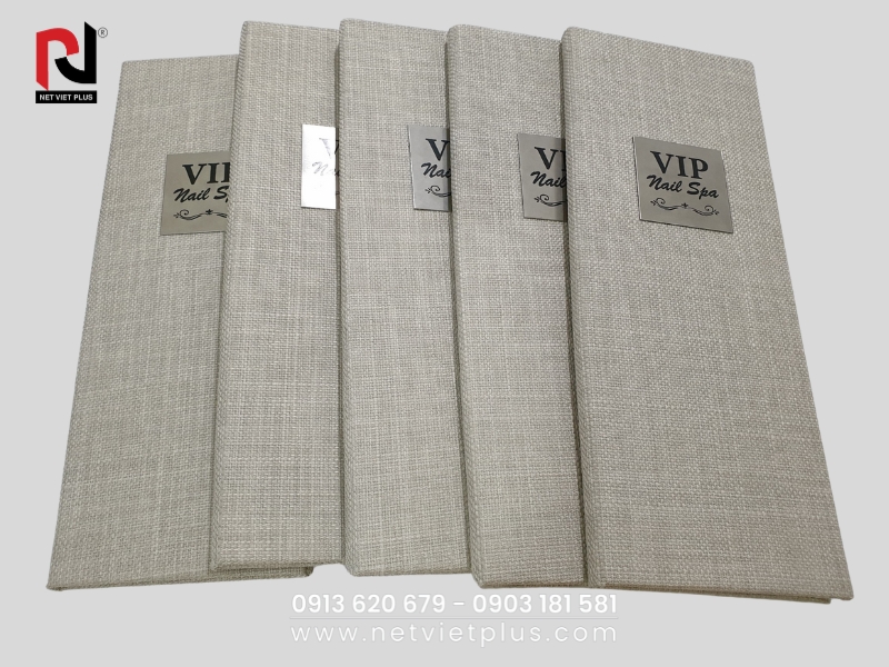 Làm Menu Vải mềm mại, mang đến phong cách độc đáo cho quán