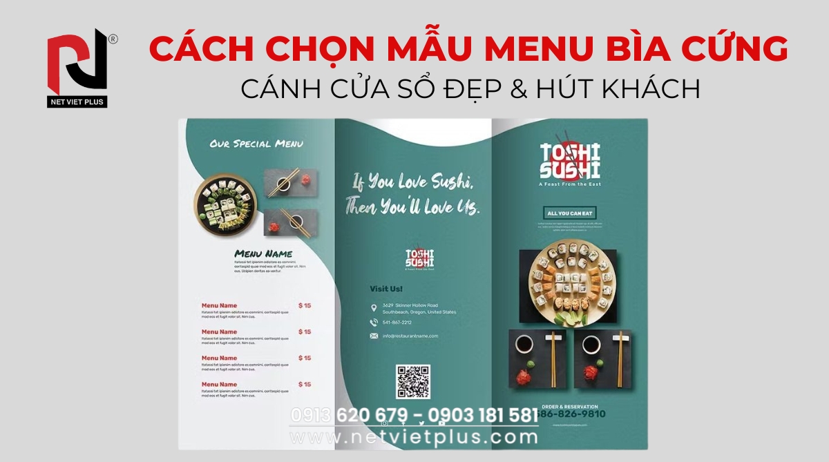 CÁCH CHỌN MẪU MENU BÌA CỨNG CÁNH CỬA SỔ ĐẸP & HÚT KHÁCH